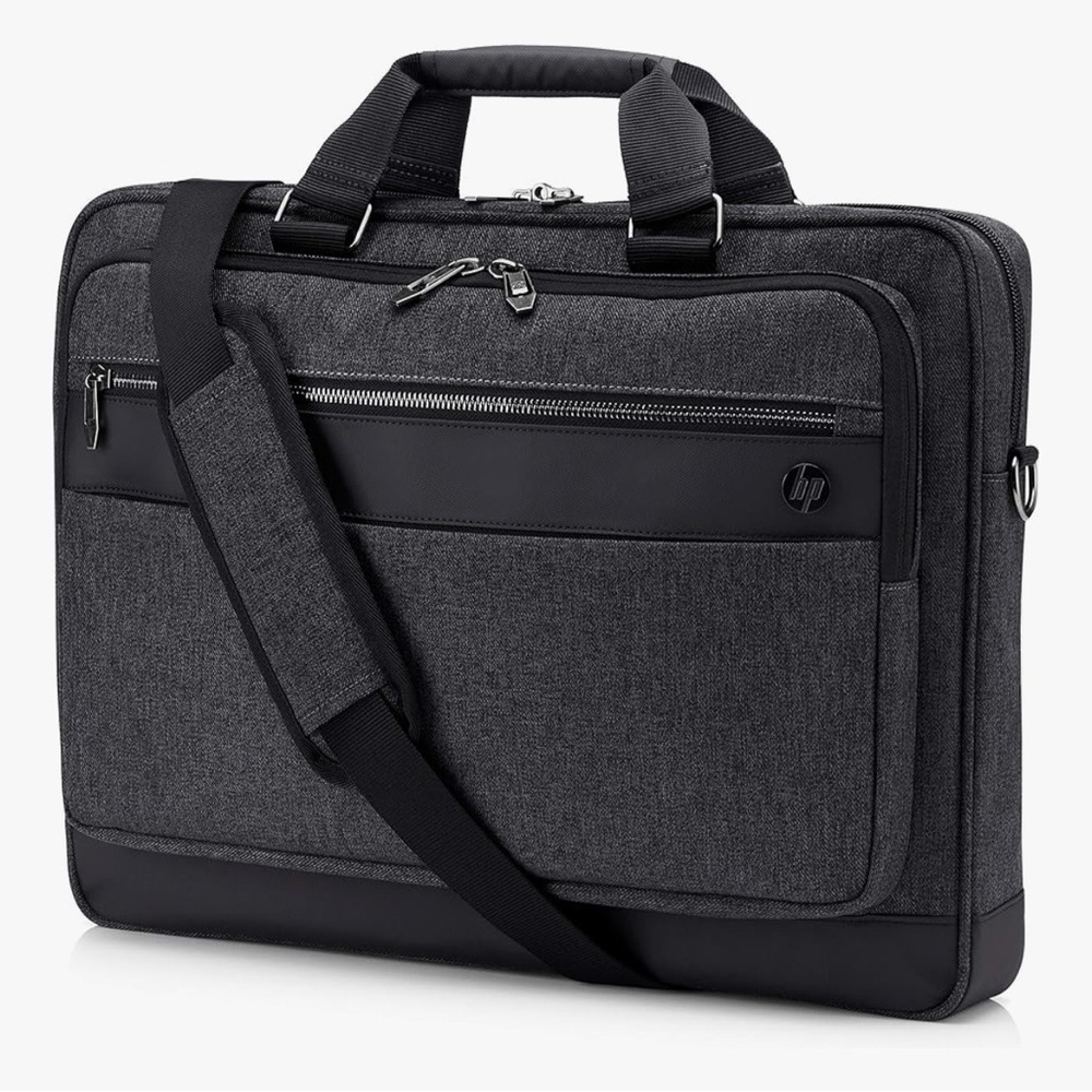HP Charcoal and Black  Bag for Men